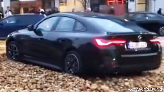 The BMW driver spotted some potatoes and remarked, Challenge Accepted | Carscoops